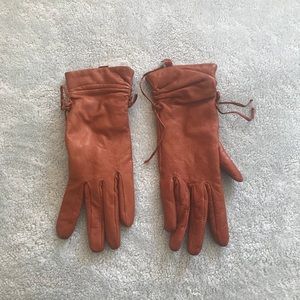 Genuine leather gloves medium